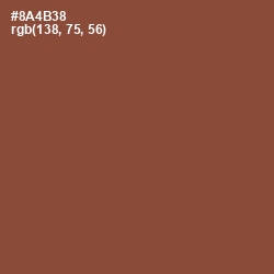 #8A4B38 - Ironstone Color Image