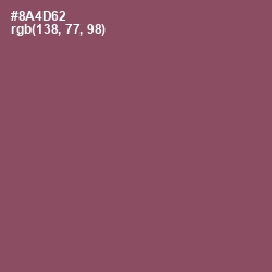 #8A4D62 - Cannon Pink Color Image