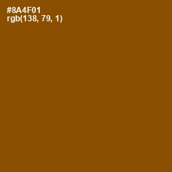 #8A4F01 - Korma Color Image