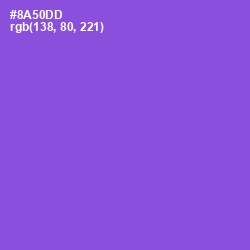 #8A50DD - Amethyst Color Image