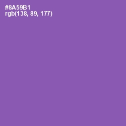 #8A59B1 - Wisteria Color Image