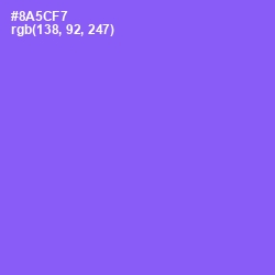 #8A5CF7 - Medium Purple Color Image