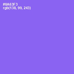 #8A63F3 - Medium Purple Color Image
