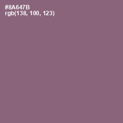 #8A647B - Opium Color Image