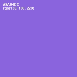 #8A64DC - Medium Purple Color Image