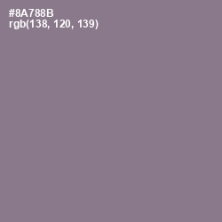 #8A788B - Mountbatten Pink Color Image