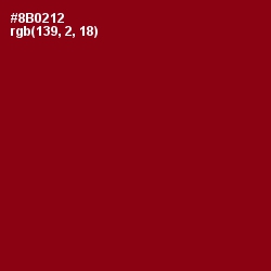 #8B0212 - Red Devil Color Image