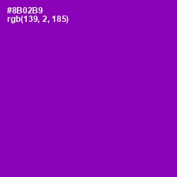 #8B02B9 - Violet Eggplant Color Image