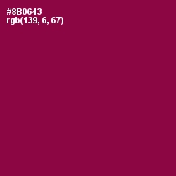 #8B0643 - Rose Bud Cherry Color Image