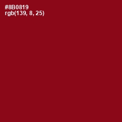 #8B0819 - Pohutukawa Color Image