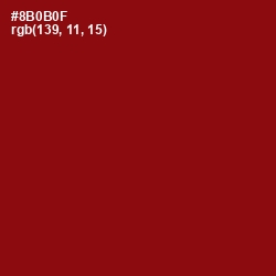 #8B0B0F - Red Berry Color Image