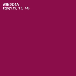 #8B0D4A - Rose Bud Cherry Color Image