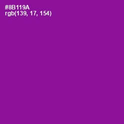 #8B119A - Violet Eggplant Color Image