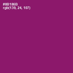 #8B186B - Fresh Eggplant Color Image