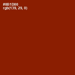 #8B1D00 - Totem Pole Color Image