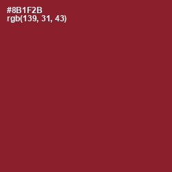 #8B1F2B - Merlot Color Image