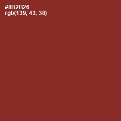 #8B2B26 - Burnt Umber Color Image