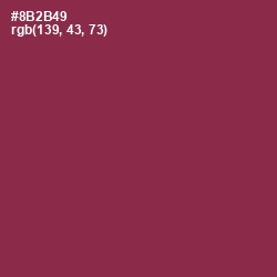 #8B2B49 - Solid Pink Color Image