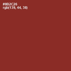 #8B2C26 - Burnt Umber Color Image