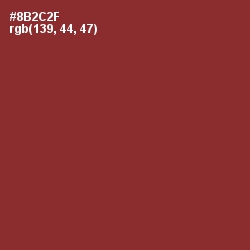 #8B2C2F - Burnt Umber Color Image