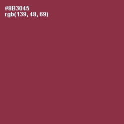 #8B3045 - Solid Pink Color Image