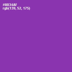 #8B34AF - Vivid Violet Color Image