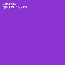 #8B34D3 - Electric Violet Color Image