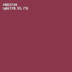 #8B3749 - Solid Pink Color Image