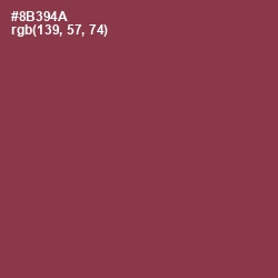 #8B394A - Solid Pink Color Image