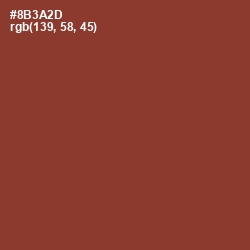 #8B3A2D - Burnt Umber Color Image