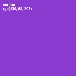 #8B3ACF - Electric Violet Color Image