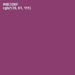 #8B3D6F - Plum Color Image