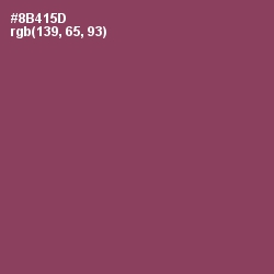 #8B415D - Copper Rust Color Image