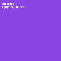 #8B44E4 - Amethyst Color Image
