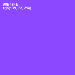 #8B48FE - Medium Purple Color Image