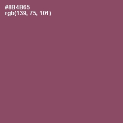 #8B4B65 - Cannon Pink Color Image