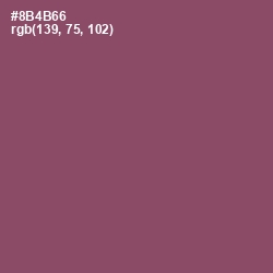 #8B4B66 - Cannon Pink Color Image