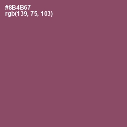 #8B4B67 - Cannon Pink Color Image