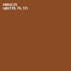#8B4C25 - Mule Fawn Color Image