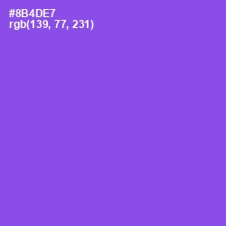 #8B4DE7 - Medium Purple Color Image