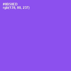 #8B50ED - Medium Purple Color Image