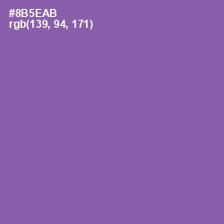 #8B5EAB - Trendy Pink Color Image