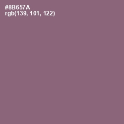 #8B657A - Opium Color Image