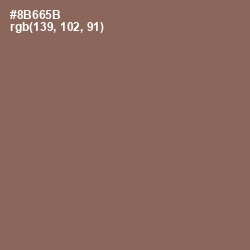 #8B665B - Beaver Color Image