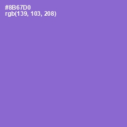 #8B67D0 - True V Color Image