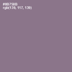 #8B758B - Mountbatten Pink Color Image