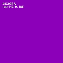 #8C00BA - Violet Eggplant Color Image