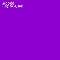 #8C00D0 - Electric Violet Color Image