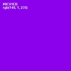 #8C01EB - Electric Violet Color Image