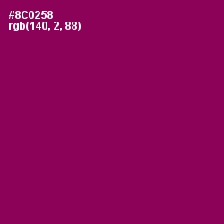 #8C0258 - Cardinal Pink Color Image